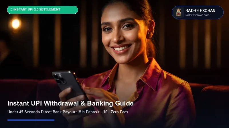 Radhe Exchange Instant UPI Withdrawal & ₹10 INR Deposit Tutorial